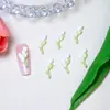 Flor Artificial Nueva Tulipán Uñas Arte Joyería Resina Estéreo Portátil Accesorios para Uñas Ins Pequeños Accesorios DIY