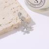 Accesorios de Joyería DIY Transfronterizos Cuentas de Copo de Nieve de Diamantes Completos Brillantes Abalorios para Pulsera Navideña Materiales para Colgante de Collar