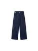 Pantalones de Trabajo Azules Estilo Americano para Hombre, Pantalones Casuales Vintage de Verano Tipo Paracaidista, Pantalones Rectos de Corte Limpio Ligeramente Acampanados