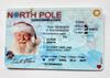 Paquete de tarjetas decorativas para tarjetas navideñas de Papá Noel con licencia de conducir transfronteriza nueva