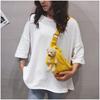 Versátil Mini Nuevo Oso Rojo Casual Dibujos Animados Lona Bolso de Pecho Bolso de Hombro para Estudiantes, Bolso Pequeño para Mujer Elegante y Fresco