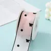 Fita de Borboleta com Bolinhas Aveludadas Fashion 3,8cm Laço Artesanal DIY Acessórios de Cabelo Materiais para Confeitaria de Bolos Roupas
