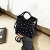 Bolso de Hombro Sencillo Estilo Coreano con Perlas para Mujer, Bolso de Mano Versátil Diario de Personalidad Nicho de Moda, Bolso Cruzado Elegante al por Mayor