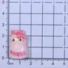 Rosa Dibujos Animados Kt Juguete de Comida Gato Chocolate Resina Accesorios Pegamento de Crema DIY Funda de Teléfono Pasador Imán para Nevera Venta al por Mayor