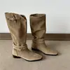 Botas altas de mujer marrones, elegantes y de alto valor. Otoño 2026. Nuevo artículo. Más vendido. Botas altas. Muy bonitas. Botas altas de equitación.