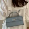 Bolso de Alta Gama para Mujer 2026 Nueva Moda Patrón Tejido Bolso Kelly Nicho Lujo Ligero Bolso de Hombro Cruzado