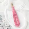 Moda curta de algodão puro cor sólida cadeia de telefone móvel simples design de nicho saco pingente de corrente de telefone móvel portátil das mulheres