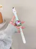 Correa de Silicona para Apple Watch Generaciones 1-12/Ultra3/Se3 Cintura Pequeña Lunares Degradados