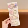 Pasador de Color Dopamina para Mujer, Pasador para Flequillo Lateral, Pinza de Pato Corazón de Chica Dulce, Pinza Lateral Linda Todo Combinación, Tocado