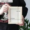 Porta-Retrato de Madeira em Branco Parede de Jardim de Infância Decoração de Parede Moldura de Exibição de Pintura Infantil Porta-Retrato DIY Feito à Mão