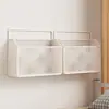 Estante de Pared para Dormitorio Estante de Almacenamiento para Habitación Artefacto Superior con Almohadilla Cesta Colgante de Mesita de Noche Estante de Metal Montado en Pared