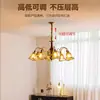 Luz Principal de Sala de Estar de Estilo Francés de Mediados de Siglo, Lámpara de Araña para Comedor, Luz de Pasillo Retro Americana de Diseño, Luz de Dormitorio Principal de Cristal de Múltiples Cabezales