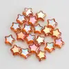 Novo pingente de estrela de cinco pontas mágica com furo de 8 mm, contas de vidro de cristal, acessórios para joias artesanais DIY, atacado