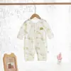Roupas de Bebê, Macacões de Bebê, Roupas Finas de Algodão Puro para Ar Condicionado de Verão, Macacões de Manga Longa, Pijamas, Roupas de Verão para Recém-Nascidos