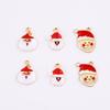 Cartoon Bonito Série de Natal Liga Papai Noel DIY Jóias Buraco Sapatos Pulseira Colar Acessórios Chave