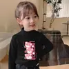 Y2011# Camiseta de Manga Larga para Niños Hombres y Mujeres Polar Casual de Manga Larga Ropa para Niños Nueva Camiseta Informal Joker de Primavera y Otoño