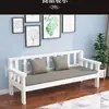 Alquiler de Banco de Madera Maciza Balcón de Casa Silla con Respaldo de Ocio Sala de Estar de Apartamento Pequeño Silla para Tres Personas Sillón Individual y Doble