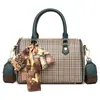Bolsas Transfronteiriças 2026 Nova Moda Bolsa Boston Almofada Bolsa de Ombro Versátil Bolsa Transversal Estampada Bolsa de Mão para Mulheres