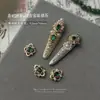 Acessórios de Nail Art no Estilo da Corte Imperial, Proteção de Unhas de Zhen Huan, Nail Art Buccellati, Unhas Vestíveis de Zircônia, Diamantes para Unhas