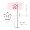 CNglam clip de alambre creativo forma de flor clip para tarjetas de presentación clip de flor de metal clip para notas transfronterizo en stock