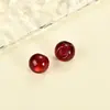 Botões de Cheongsam de Jade Imitado com Furo de Borda, Botões de Cardigã Olho de Gato, Botões Decorativos Coloridos Redondos Estilo Chinês da Dinastia Han