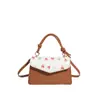 Bolso de Moda para Mujer, Único Estilo Nuevo Primavera Temprana 2026, Bolso Cruzado Pequeño Cuadrado Casual Impreso Simple y Moderno, Nicho