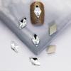 Pacote inteiro de 1440 peças atacado branco plana em forma especial diamante super brilhante pequena gota de chuva prego diamante jóias quadrado amor strass