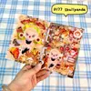 Caderno Original Cartoon A7 Acrílico de Folhas Soltas, Caderno de Estudante Anime Estética Fofa Feminina