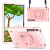 Para Samsung Tab S7 FE correa de hombro color pulsera de silicona soporte anticaída carcasa trasera plana T735 funda protectora