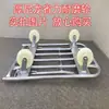 Carrinho de Mão Dobrável para Carga Pesada com Tubo de Água Estendido Carrinho de Mão Logístico de Giro Roda Plana Quatro Rodas Puxar