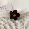 Pequeno prendedor de garra para mulheres, elegante e versátil, novo estilo para cabelos finos, penteado semi-preso delicado, presilha de cabelo floral, acessório de cabelo