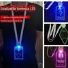 Crachás de Nome Luminosos em Acrílico com Formatos Personalizáveis, Crachás de Nome de Formato Especial, Adereços de Atmosfera, Fabricante de Crachás Luminosos Controlados por Controle Remoto LED