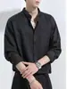 Camisa de Manga Larga para Hombre Estilo Japonés Hong Kong Ins Holgada para Hombre Primavera Otoño Moderna Versátil Chaqueta Casual Nueva
