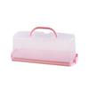 Caja de Almacenamiento para Pan Tostado y Pastel Estilo Nórdico, Portátil, Transparente, a Prueba de Polvo, con Tapa