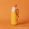 Nueva taza termo de acero inoxidable 316, botella de leche de alto valor que induce dopamina, taza portátil con popote, taza creativa de doble uso