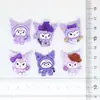 Kuromi Roxa Novos Acessórios de Resina Capa para Celular Pacote de Material DIY Pequenos Acessórios de Resina Venda por Atacado