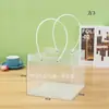 Bolsa de Presente Portátil Lua Cheia Quadrada Transparente Moda Casamento Planta Verde Suculenta Bolo Para Levar Embalagem de Presente Doce