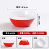 Bol para Fideos Imitación Porcelana Melamina A5, Bol Engrosado Forma de Caracol, Bol para Fideos con Sopa de Res, Bol para Ramen de Tienda de Fideos Bicolor de Pie Alto, Logo Personalizado
