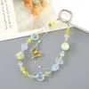 Nuevo Colgante para Teléfono Móvil, Colgante para Bolso, Decoración, Colgante para Funda de Teléfono, Llavero de Sirena con Cuentas, Mariposa de Amor
