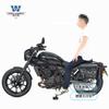 Adecuado para Kawasaki Eliminator 500 Bolsa Lateral Bolsa Lateral Retro Caja Lateral Modificada Bolsa para Casco Portaequipajes de Liberación Rápida con Cerradura Especial