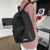 Mochila transparente japonesa de nicho, mochila escolar personalizada, mochila de malla, bolso de color sólido de moda, disponible en blanco y negro