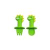 Babero de Animal de Dibujos Animados Bebé Estampado Bolsillo Deslizante Impermeable Babero de Silicona para Niños Bolsillo Deslizante para Bebé Bolsillo para Arroz Tenedor Cuchara