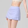 Nuevos Shorts Deportivos Casuales Plisados para Mujer Falso Dos Piezas Secado Rápido Falda de Tenis Anti-Exposición Falda de Fitness