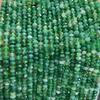 4X6MM Bolas calculadoras ágata rayado verde medio plato calculador de ángulo de corte de disco duro Bolas Rondelle