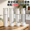 Botellas rociadoras de vacío tamaño viaje para gel de ducha, cosméticos, champú, base de maquillaje, loción y crema facial con dispensadores de tipo pulsador