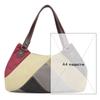2024 nuevo bolso de hombro bolso de mujer moderno que combina con todo sencillo moda estilo coreano gran capacidad costuras de color en contraste bolso de lona