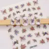 Novo Adesivo para Nail Art Estéreo 5D Em relevo Borboleta Flor Renda Laço Rosa Adesivo de Unha de Alta Qualidade