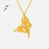 Tienda de Joyería Mismo Estilo Chapado en Oro Accesorios DIY Colgante de Mariposa de Seda Collar para Mujer, Lujo Ligero, Sensación de Alta Gama, Cadena Versátil para la Clavícula