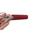 Estojo de Couro para Tesouras Pequenas Prontas do Fabricante Ferramentas de Beleza Manicure Estojo de Couro Gadget Portátil Capa Protetora para Cabeça de Tesoura