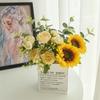 Ins estilo girassol falso buquê sala de estar mesa de jantar decoração floral flor falsa decoração de quarto adereços para fotos